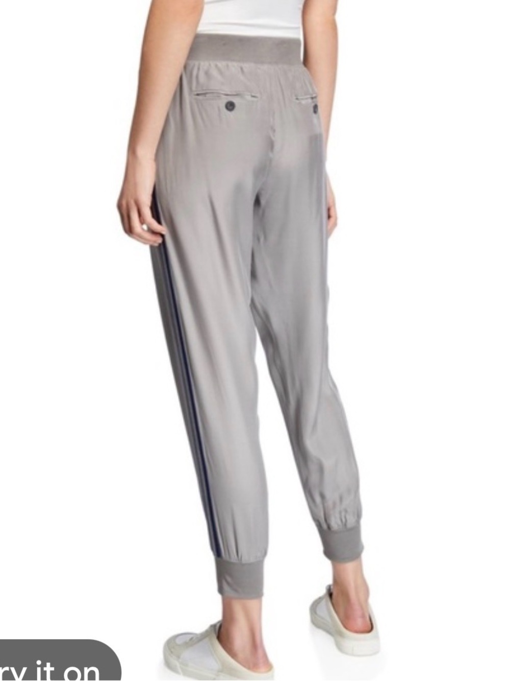 ATM Anthony Thomas Melillo silk jogger pants with Side Stripe